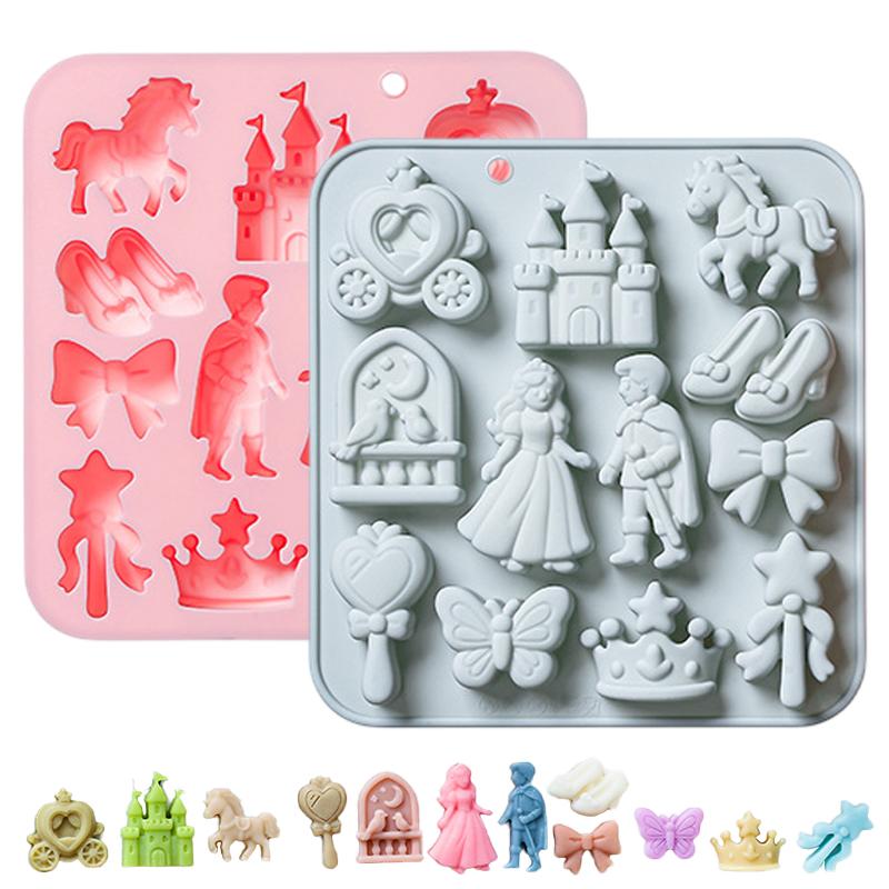 Model Kit For Beginners - 12 Cavity Prince, Princess Silicone Mold