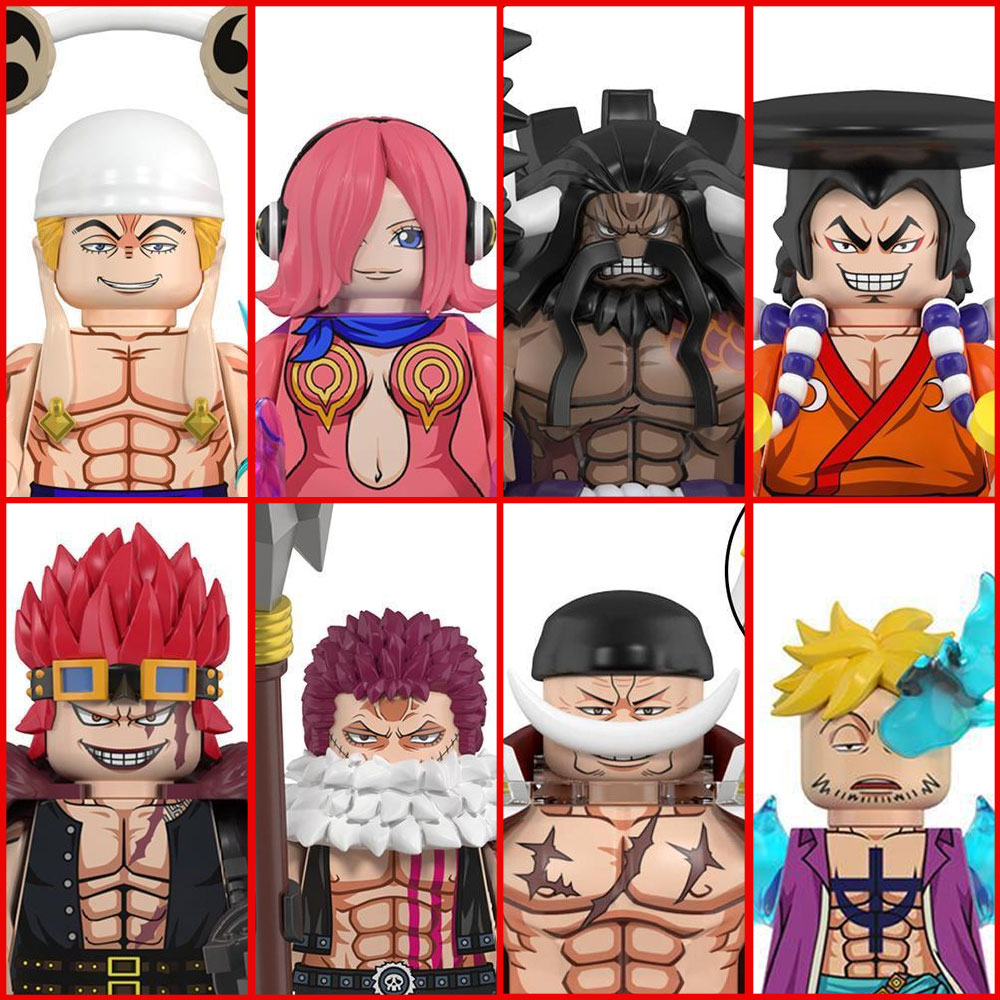 Model Kit One Piece - One Piece Building Block Minifigures 8Pcs