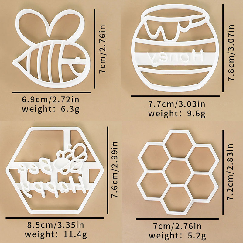 4 Pcs Bee Themed Cookie Cutter - đánh giá và giá Model Kit For Beginners
