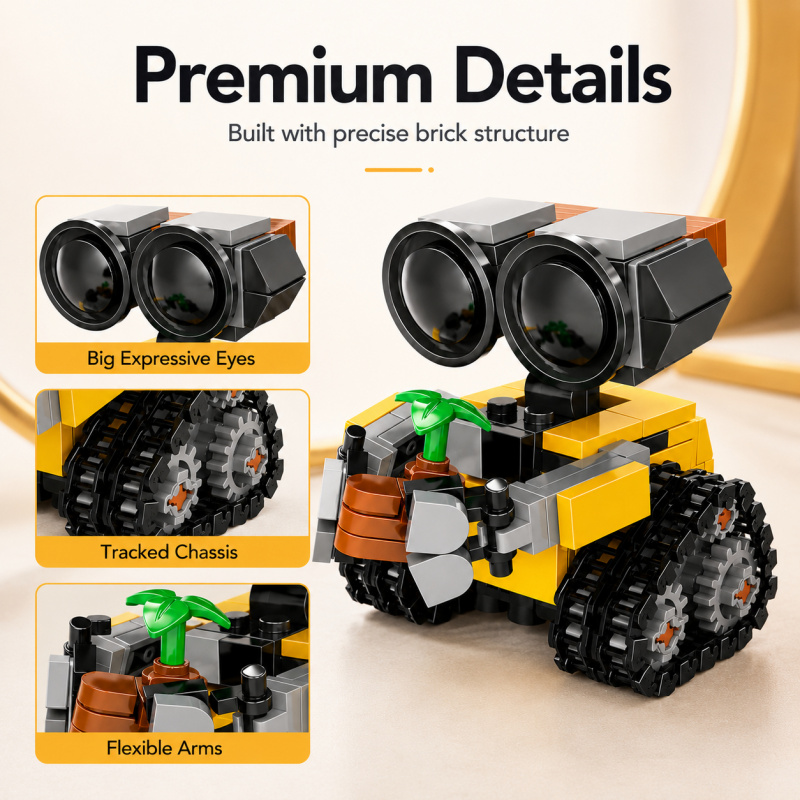 Mini Robot Building Blocks Set - đánh giá và giá Model Kit Display