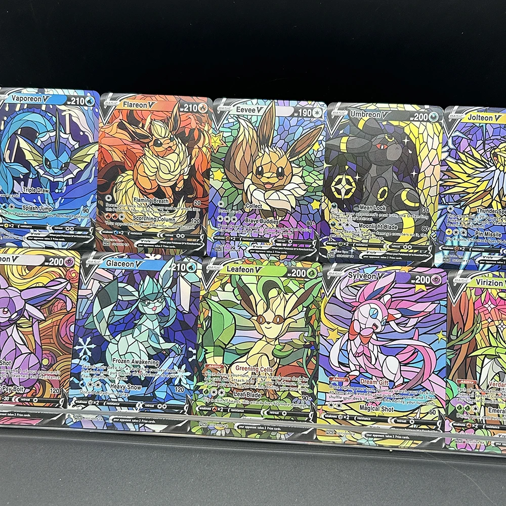 10Pcs/set Diy PTCG Eevee Umbre - đánh giá và giá Model Kit Anime