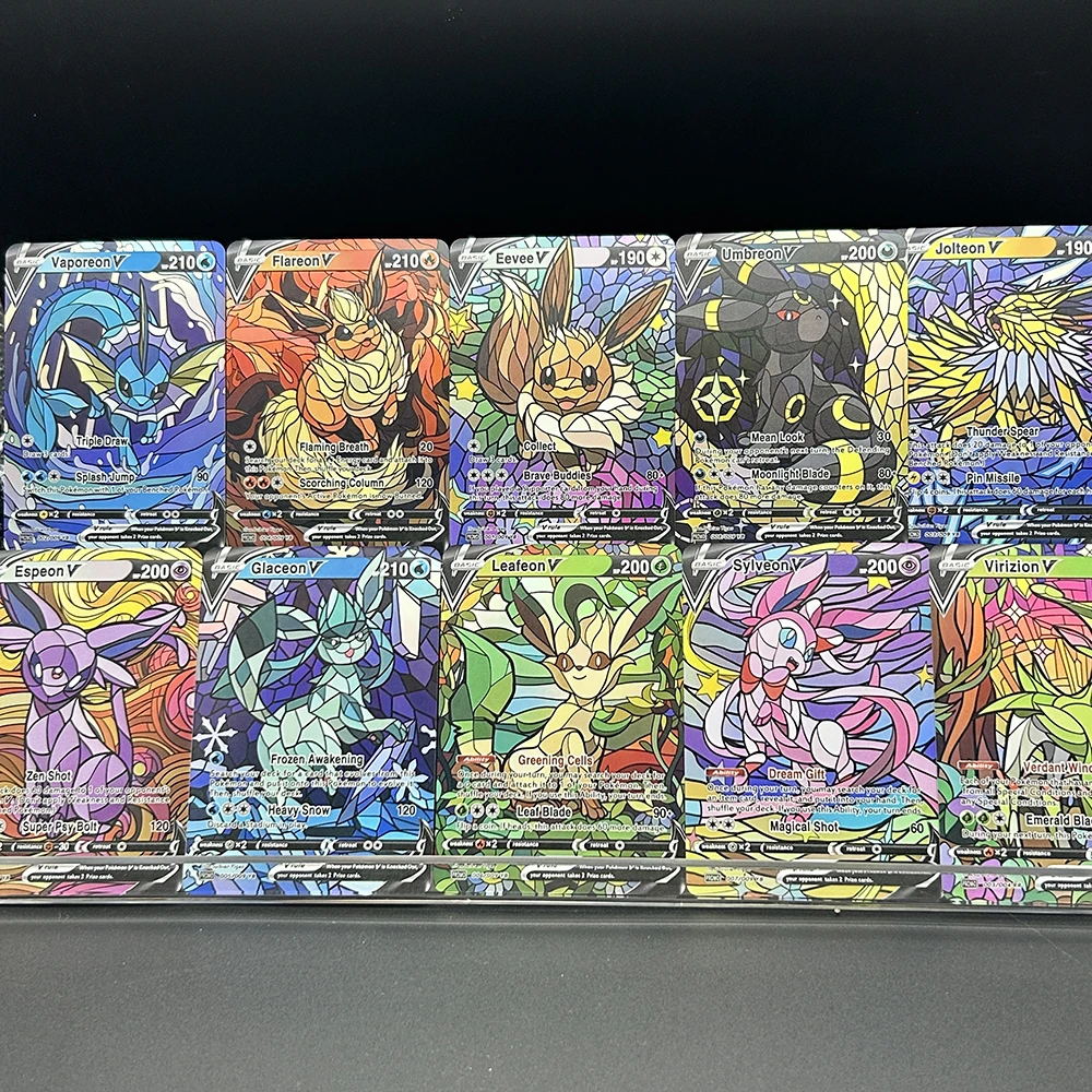 10Pcs/set Diy PTCG Eevee Umbre - đánh giá và giá Model Kit Anime