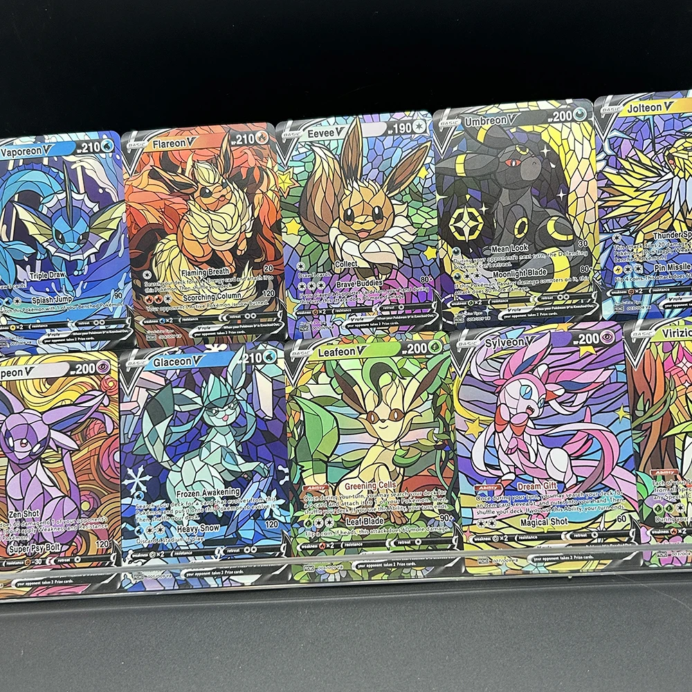 10Pcs/set Diy PTCG Eevee Umbre - đánh giá và giá Model Kit Anime