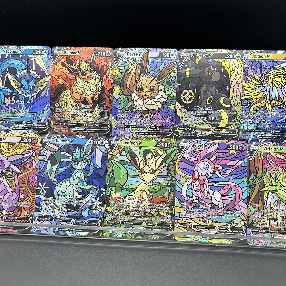 10Pcs/set Diy PTCG Eevee Umbre - đánh giá và giá Model Kit Anime