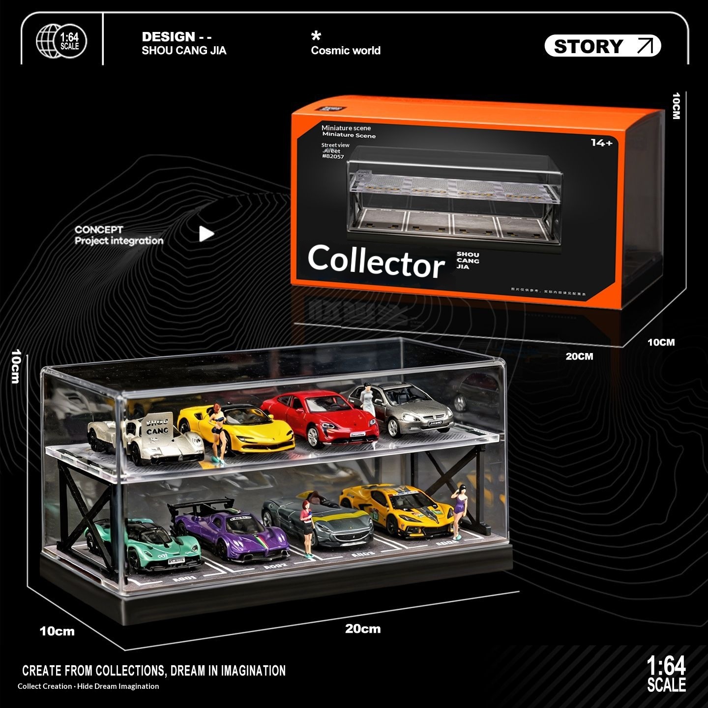 Collector 1:64 Scale Two-Story - đánh giá và giá Model Kit Display