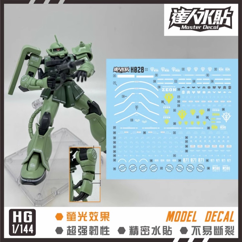 Master Decal H028 Fluorescent  - đánh giá và giá Model Kit Gundam Wing