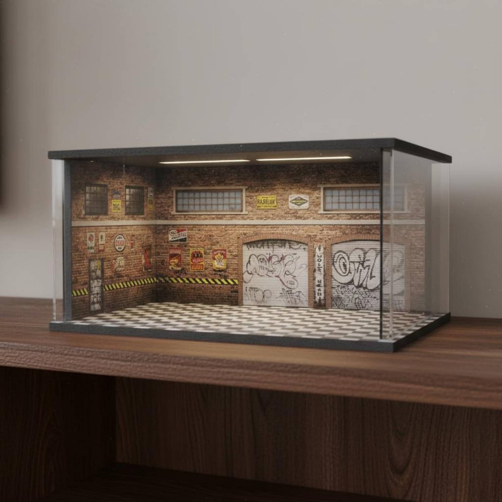 Lighted Car Repair Shop Model  - đánh giá và giá Model Kit Display